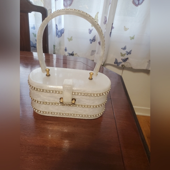 Gilli Original Rhinestone Lucite Purse - Picture 1 of 13